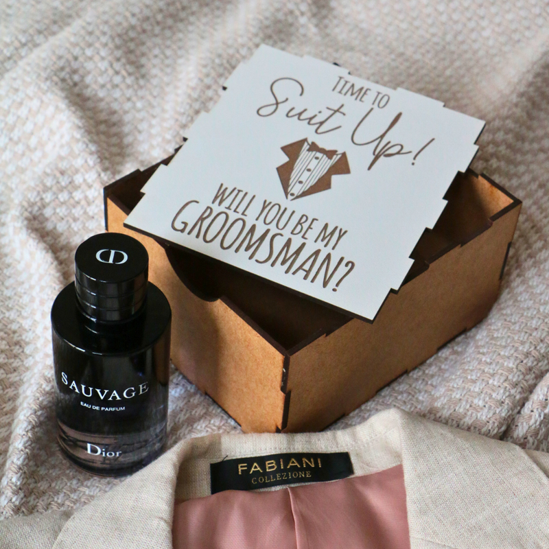 Wooden Groomsman Box
