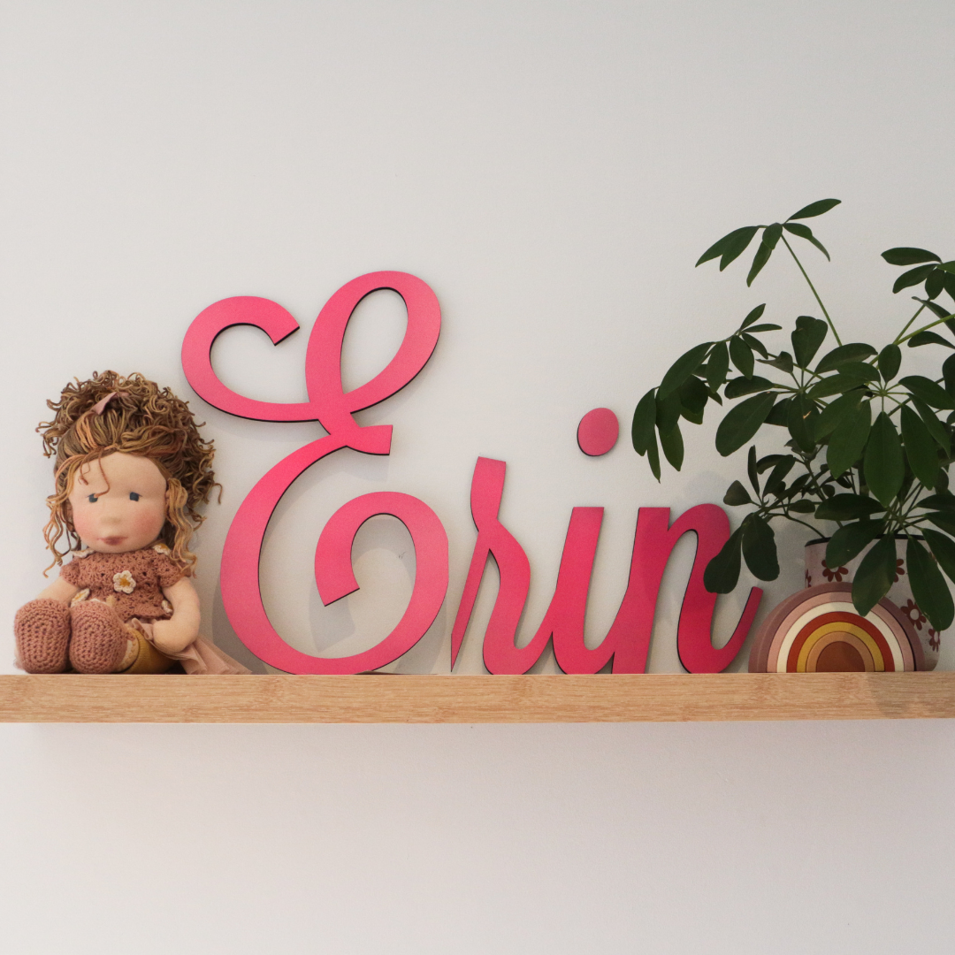 Mini Wooden Name Plaque