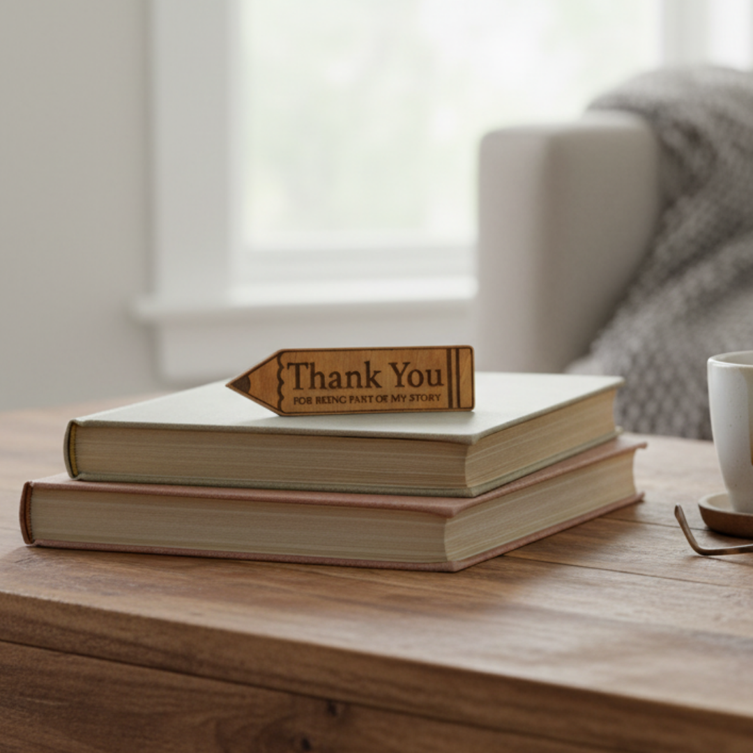 Wooden Teacher Book Mark