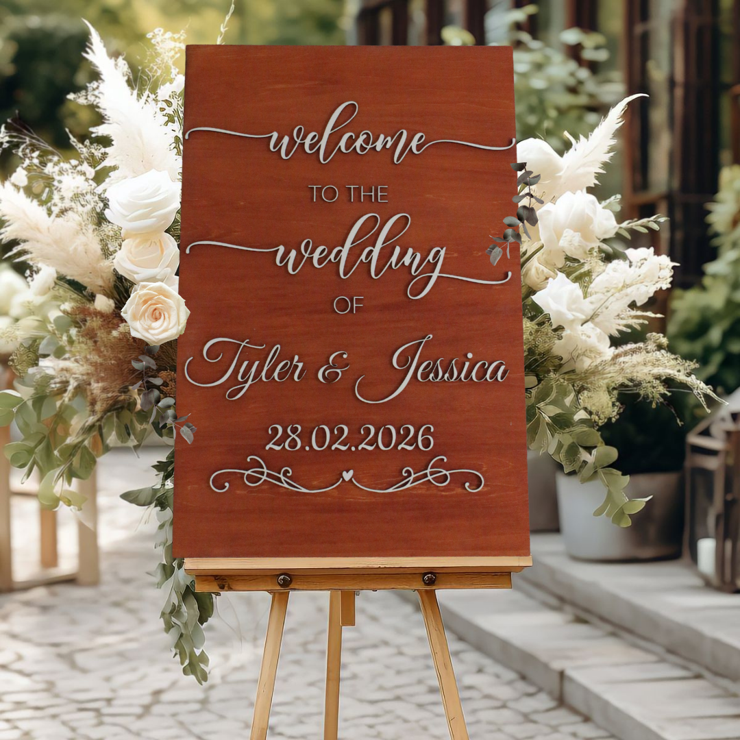 Personalised Wooden Welcome Board