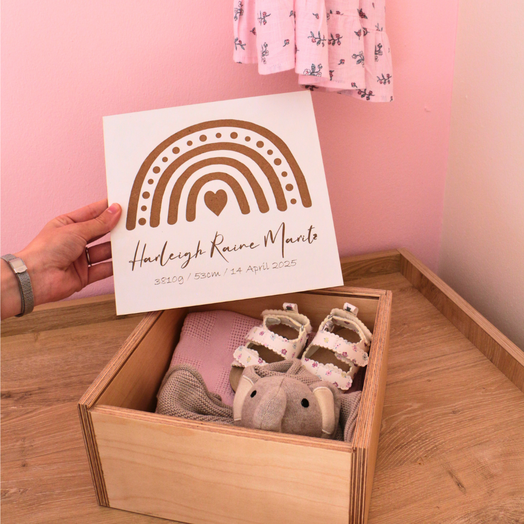 Keepsake Box - Rainbow Design