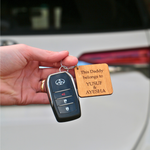 Personalised Wooden Key Ring