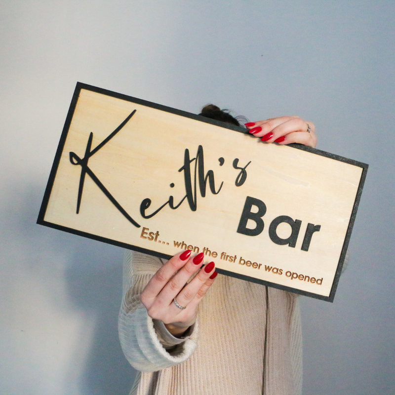 Wooden Bar Plaque