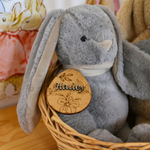 Wooden Easter Tag - Floral design