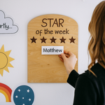 'Star of the week' Wooden Board - Engraved