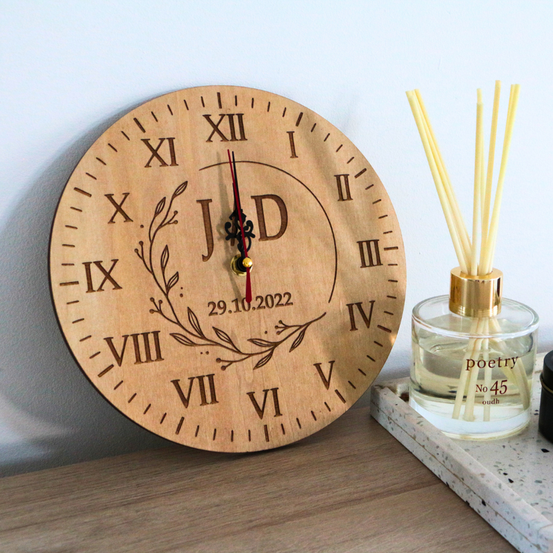 Personalised Initials Clock