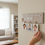 Minimalist Wooden Photo Plaque